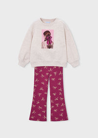 Conjunto legging y sudadera niña