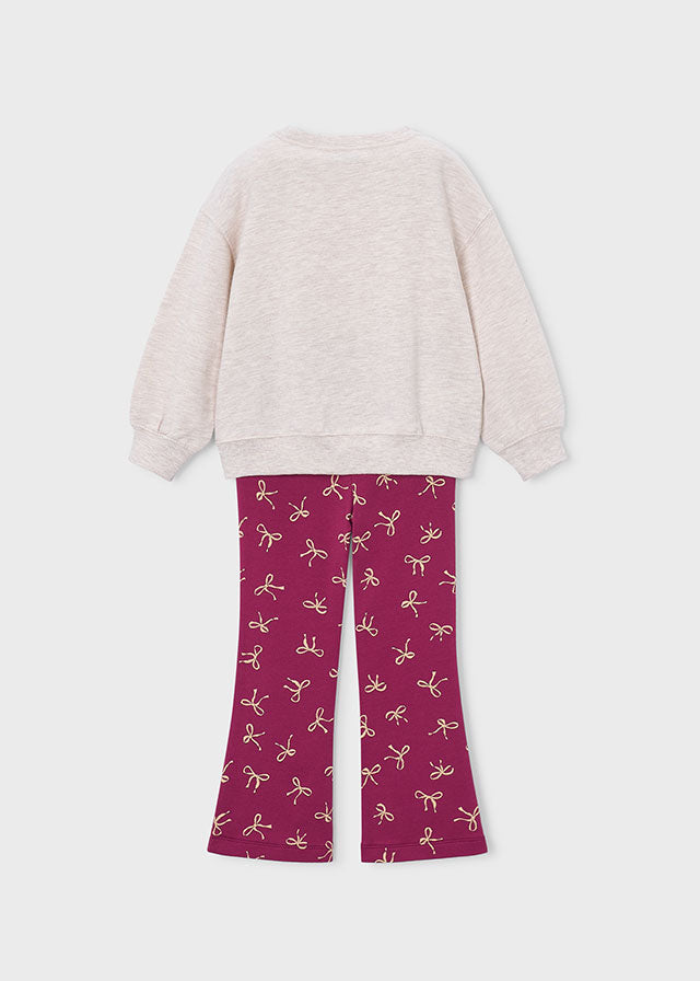 Conjunto legging y sudadera niña