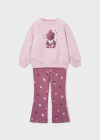 Conjunto legging y sudadera niña