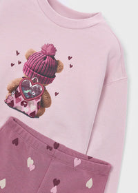 Conjunto legging y sudadera niña