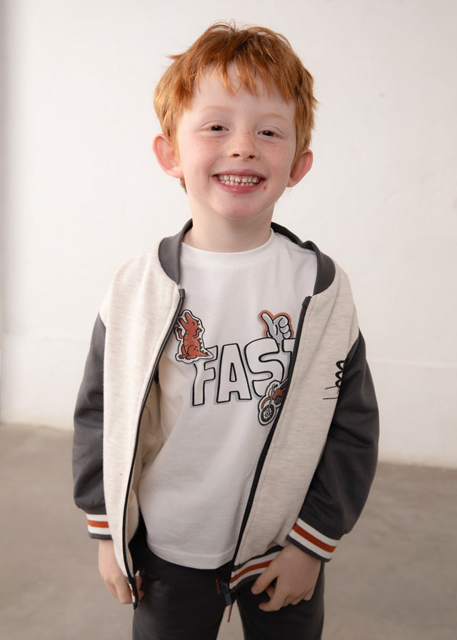 Chándal con chaqueta bomber niño