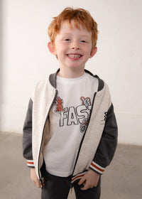 Chándal con chaqueta bomber niño