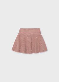 Falda tricot perlas niña