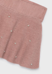 Falda tricot perlas niña