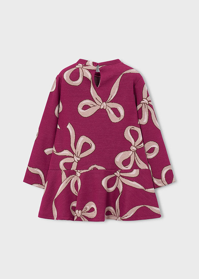 Vestido estampado con bolso niña