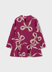 Vestido estampado con bolso niña