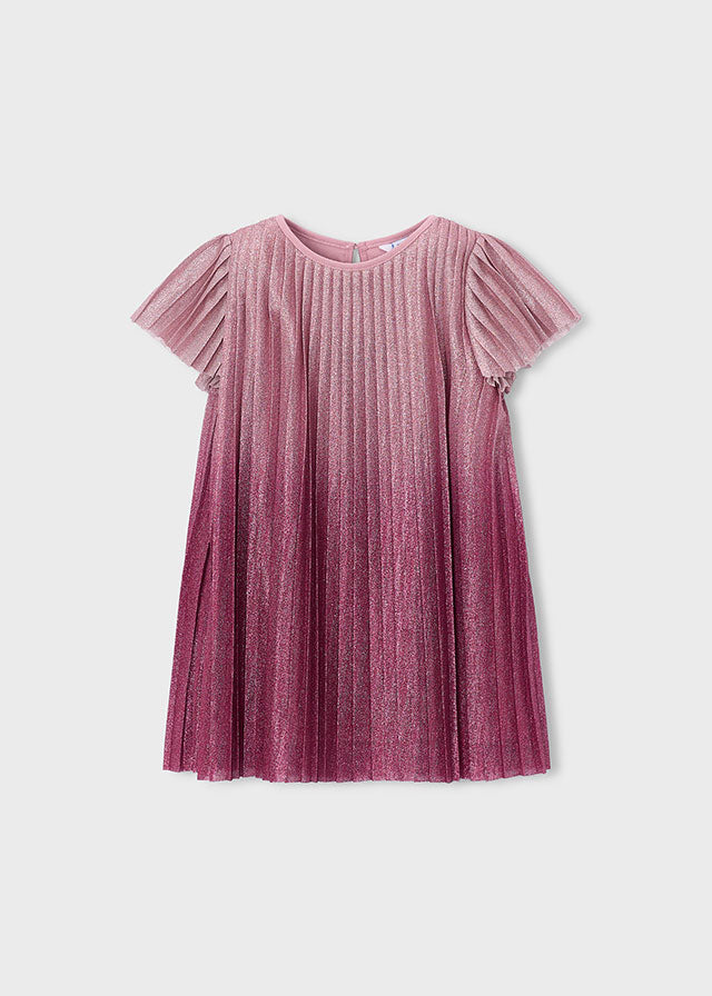 Vestido plisado degradado niña