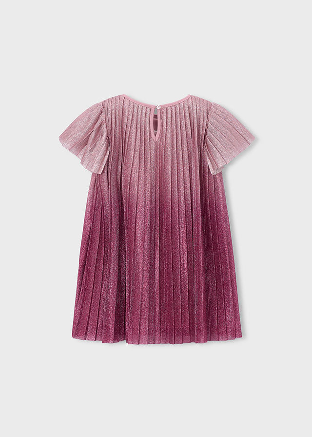 Vestido plisado degradado niña
