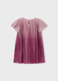 Vestido plisado degradado niña