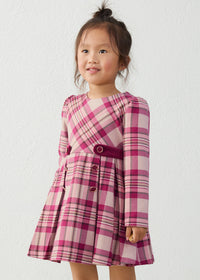 Vestido cuadros niña