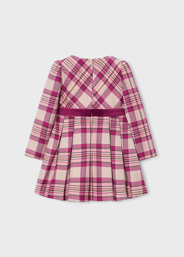 Vestido cuadros niña