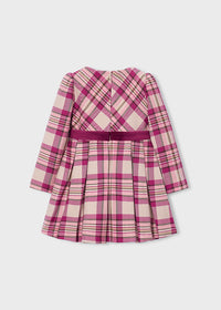 Vestido cuadros niña