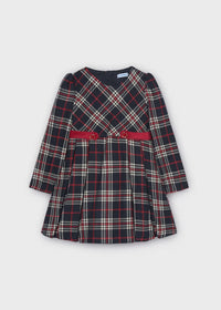 Vestido cuadros niña