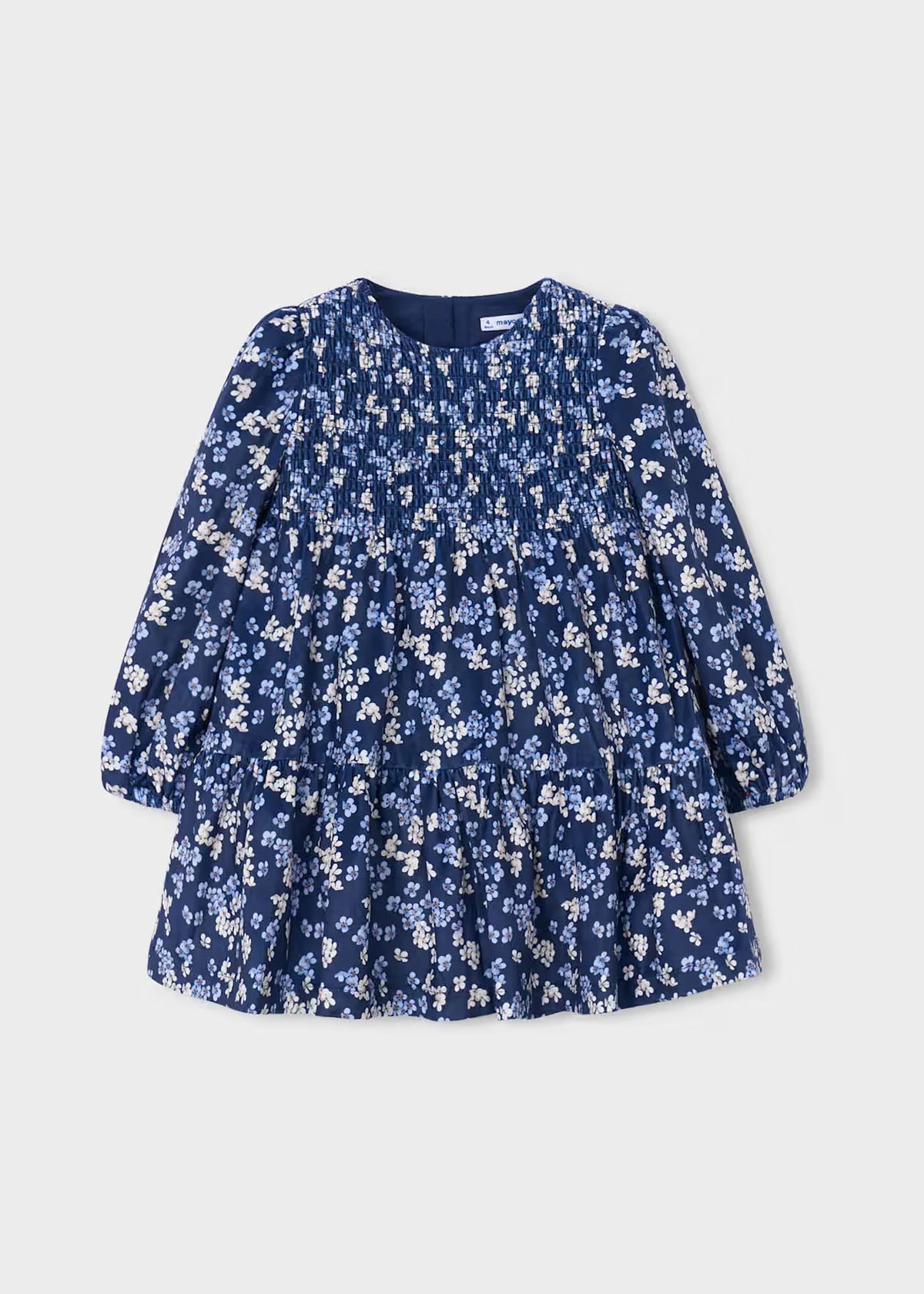 Vestido terciopelo estampado niña