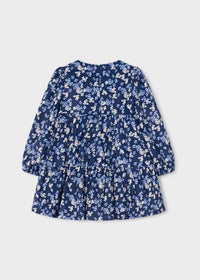 Vestido terciopelo estampado niña
