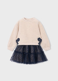 Conjunto falda tul y sudadera niña