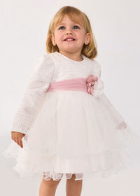 Vestido tul cintas bebé niña