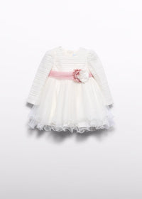 Vestido tul cintas bebé niña
