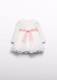 Vestido tul cintas bebé niña