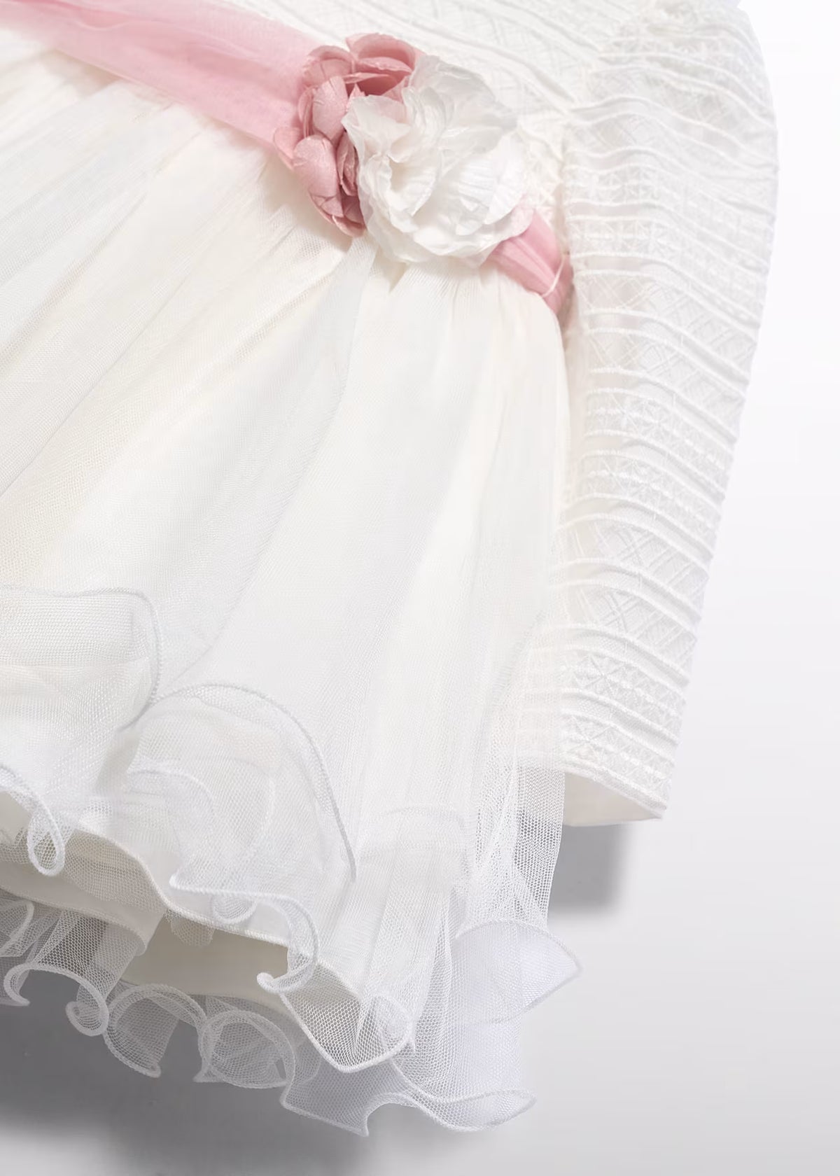Vestido tul cintas bebé niña
