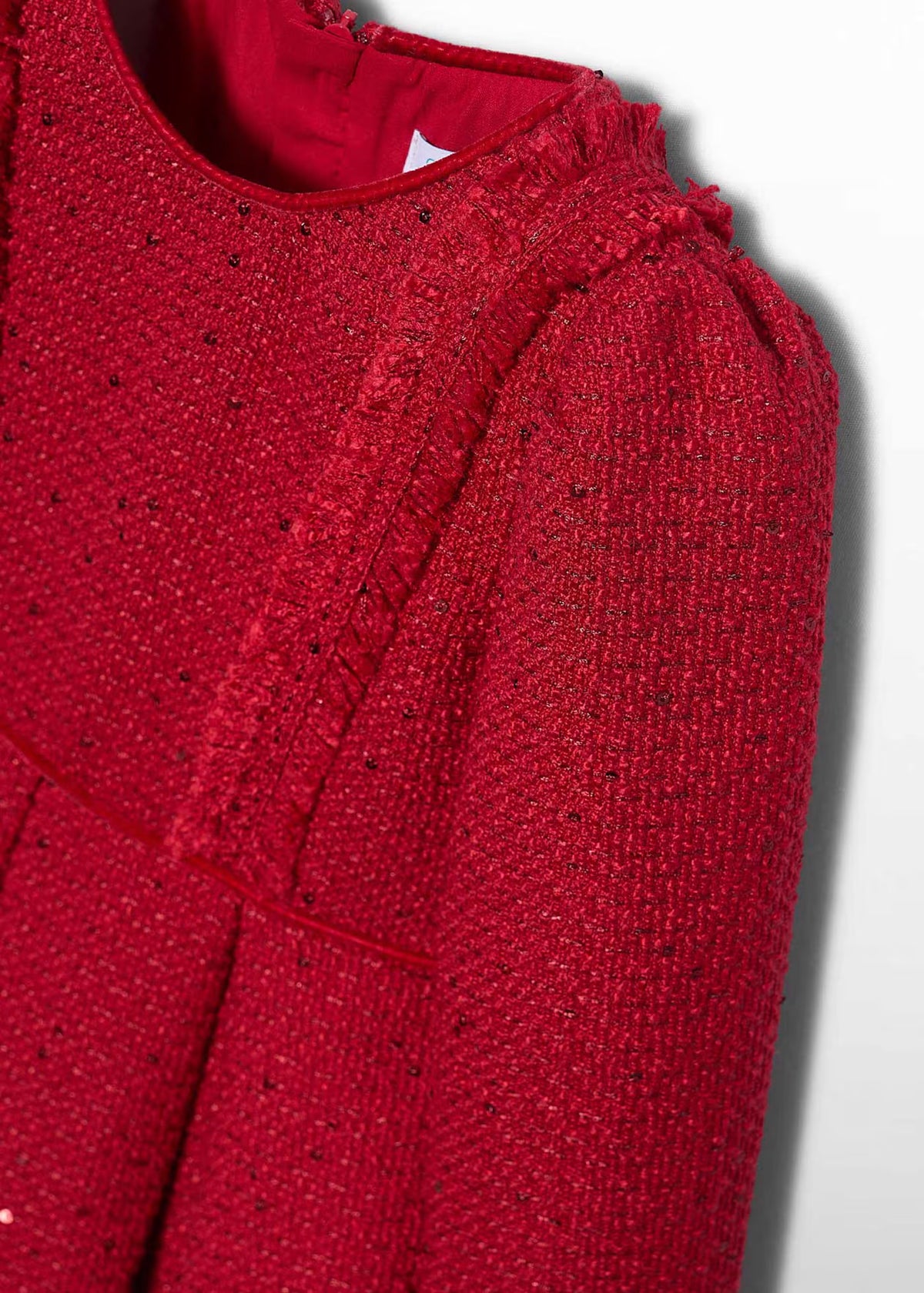Vestido tweed lentejuelas niña