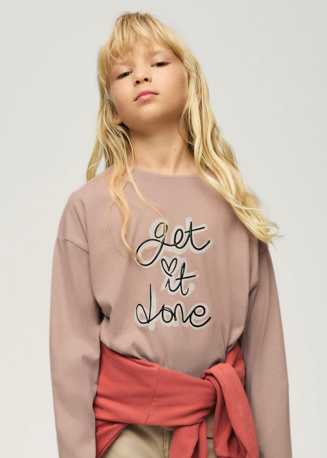Camiseta letras chica