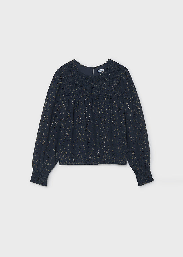 Blusa gasa nido de abeja chica