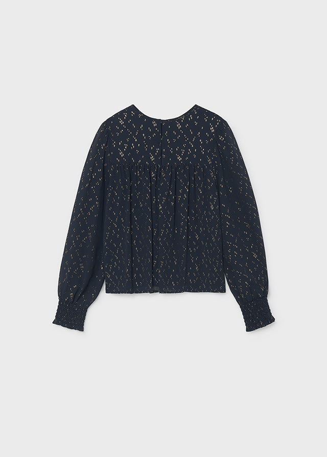Blusa gasa nido de abeja chica