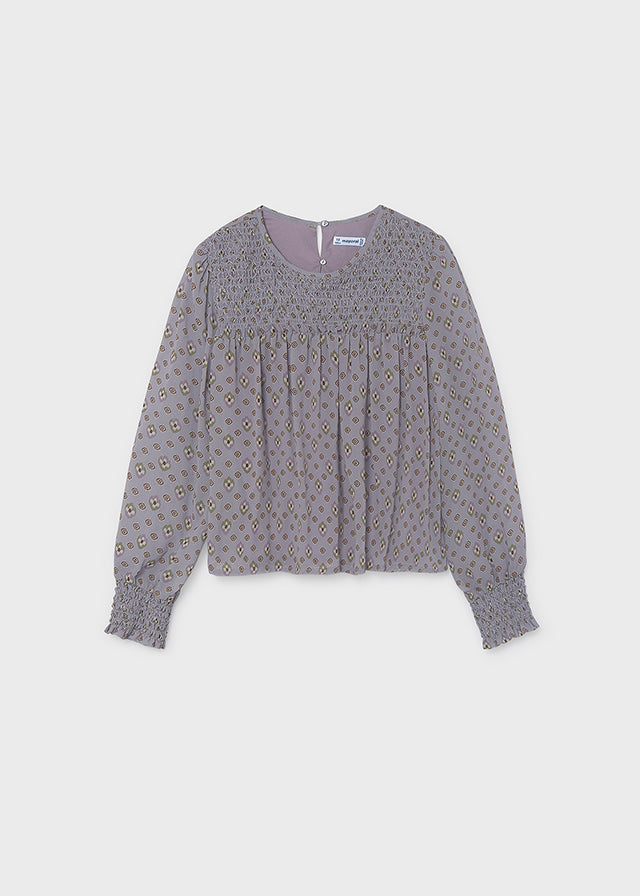 Blusa gasa nido de abeja chica