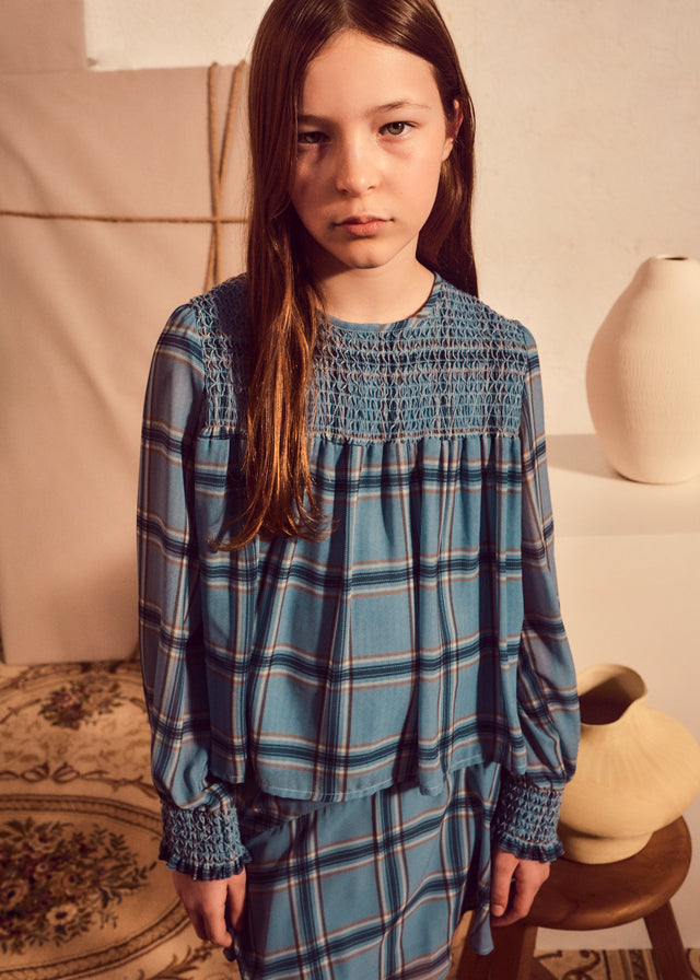Blusa gasa nido de abeja chica