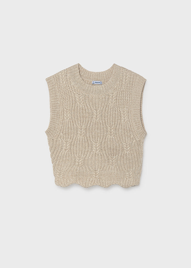 Chaleco tricot chica