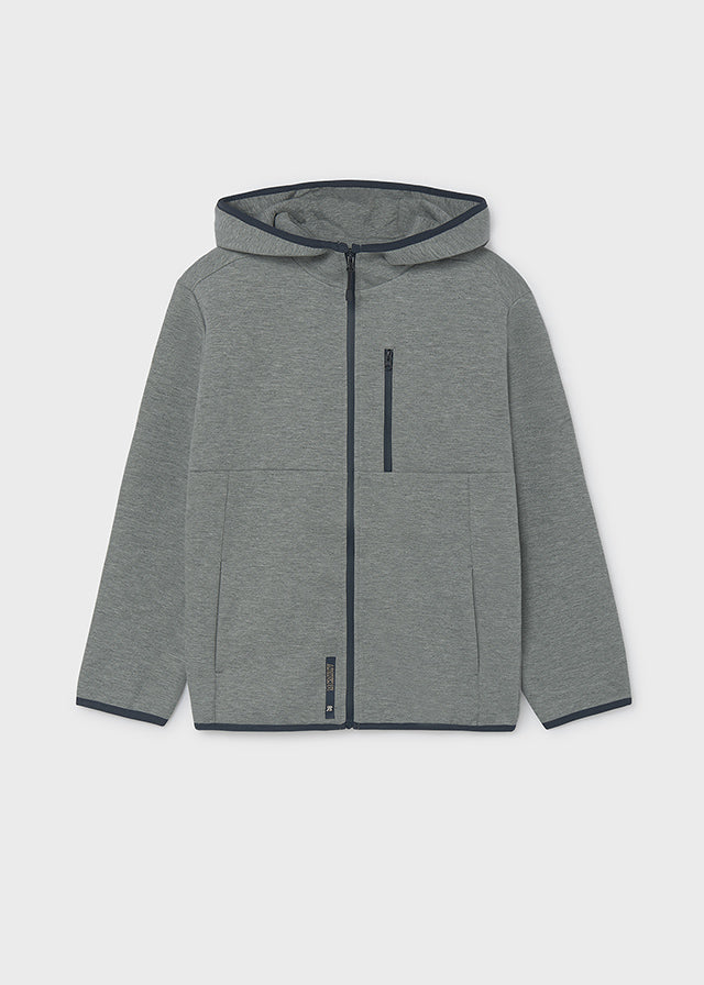 Chaqueta cremallera capucha chico