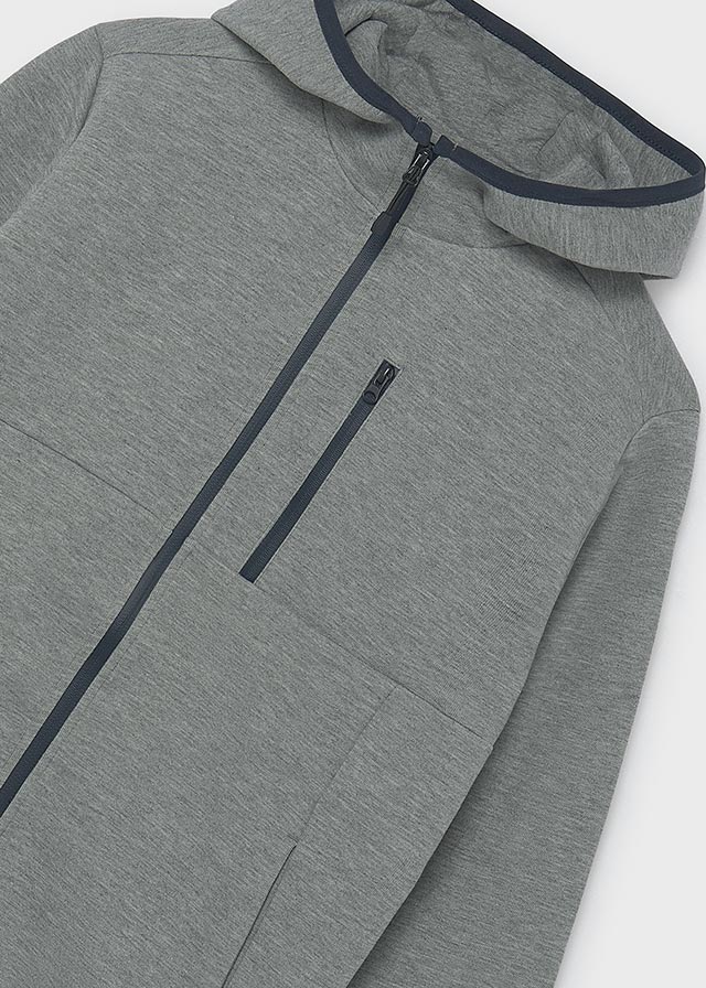 Chaqueta cremallera capucha chico