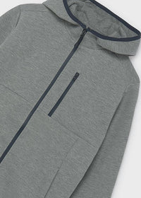 Chaqueta cremallera capucha chico