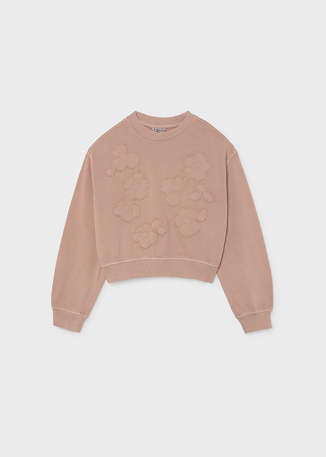 Sudadera bordados chica