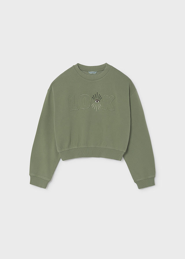 Sudadera bordados chica