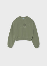 Sudadera bordados chica