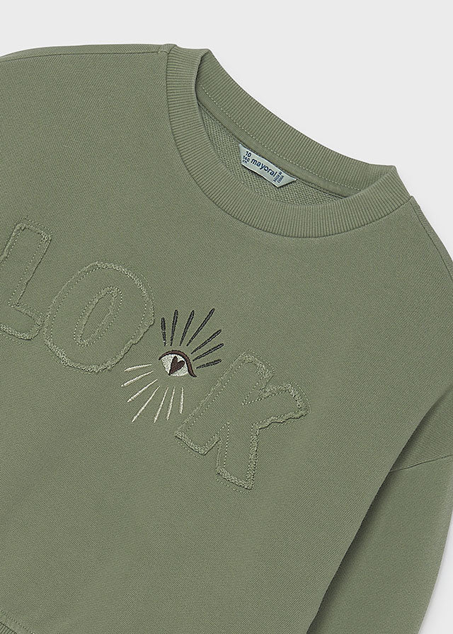 Sudadera bordados chica