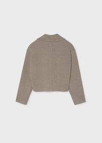 Chaqueta tricot bolsillos chica