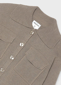 Chaqueta tricot bolsillos chica