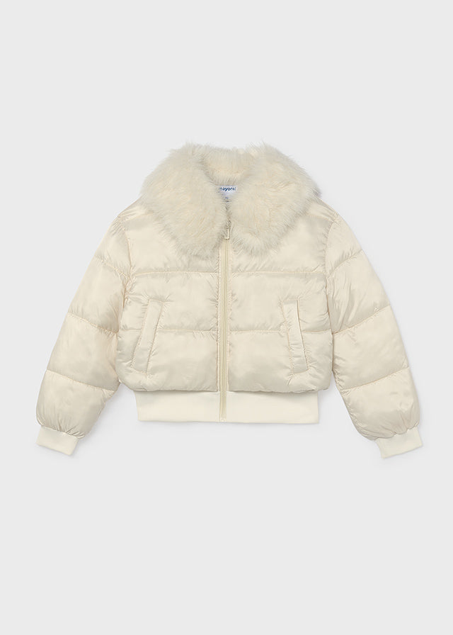 Chaquetón cropped pelo chica