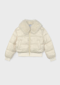 Chaquetón cropped pelo chica