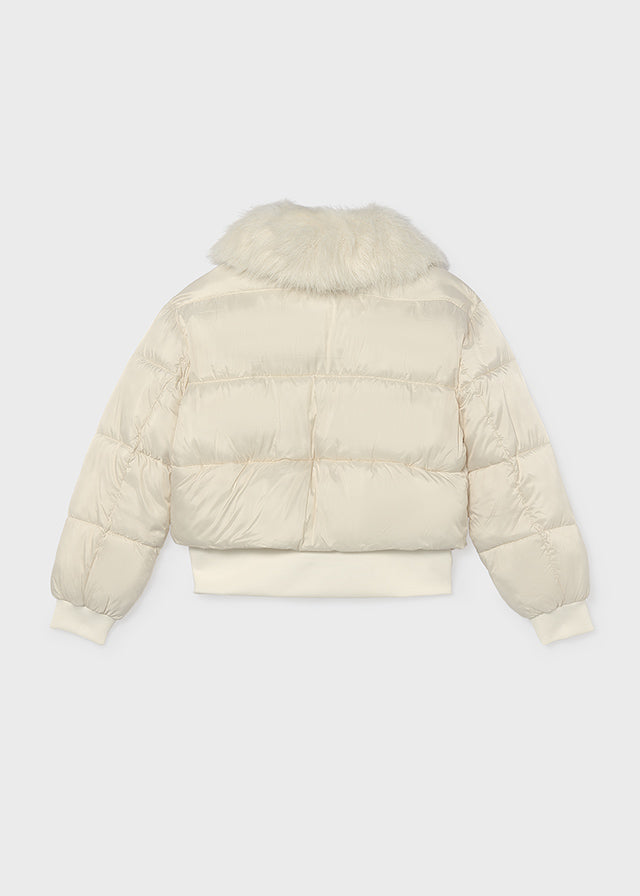 Chaquetón cropped pelo chica