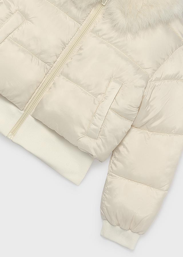Chaquetón cropped pelo chica