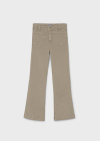 Pantalón flare sarga chica