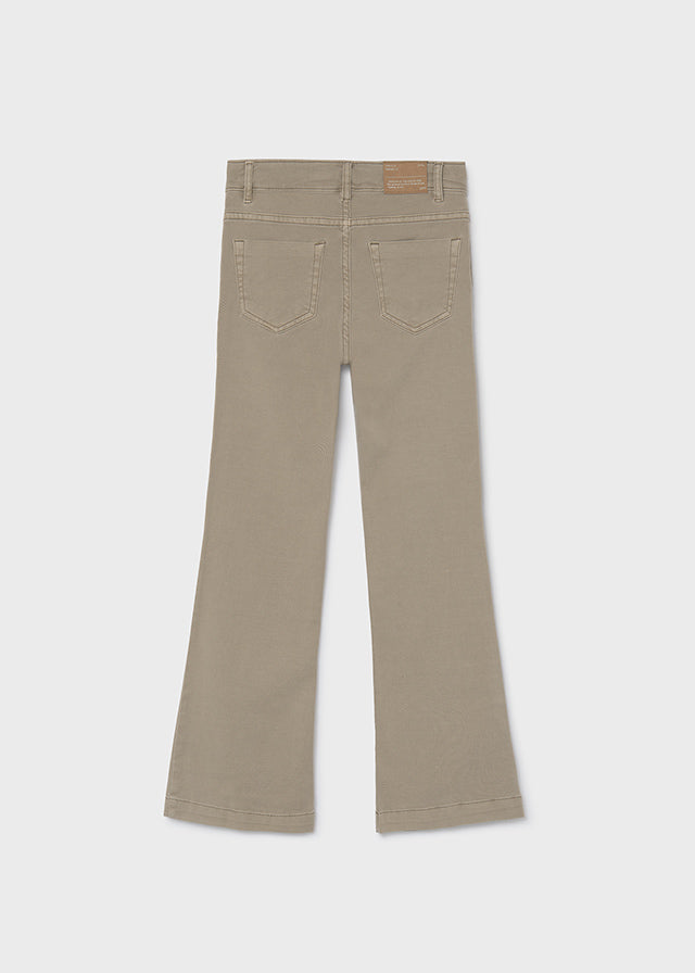 Pantalón flare sarga chica
