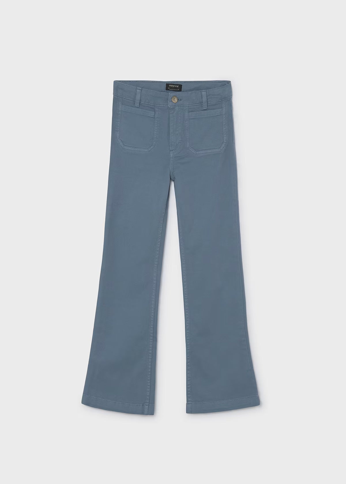 Pantalón flare sarga chica