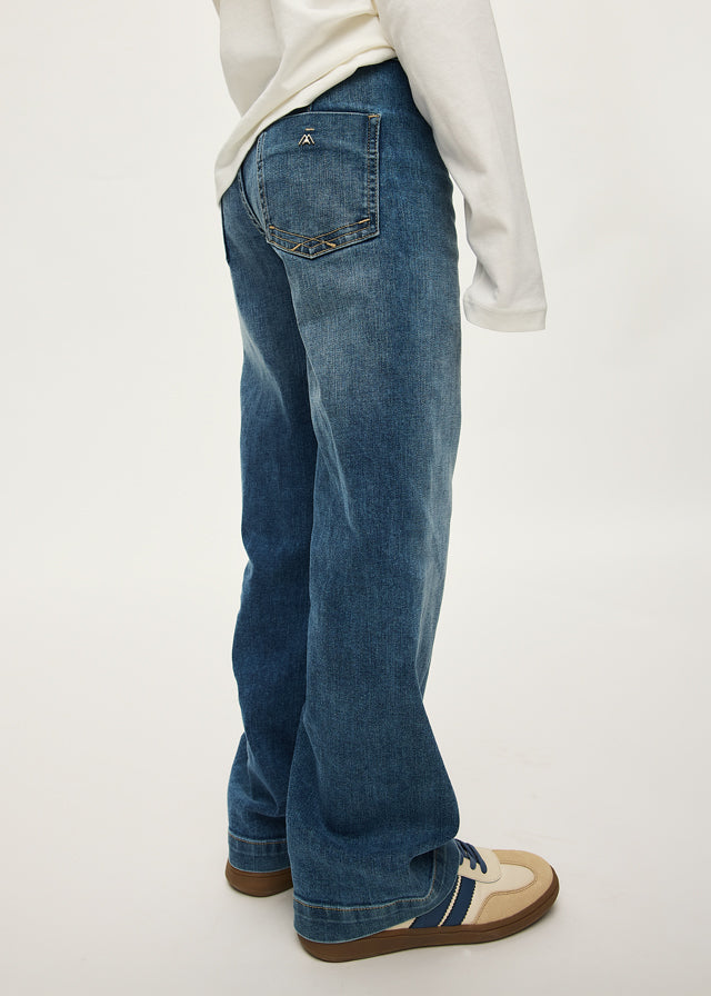 Pantalón vaquero wide leg chica