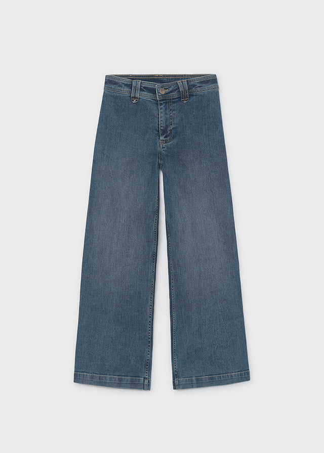 Pantalón vaquero wide leg chica