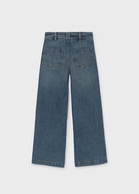 Pantalón vaquero wide leg chica